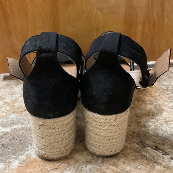 Qupid Size 9 Black Espadrilles - Picture 2 of 3